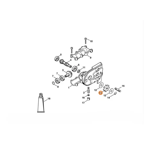 STIHL  Koło napędu łańcucha 3/8